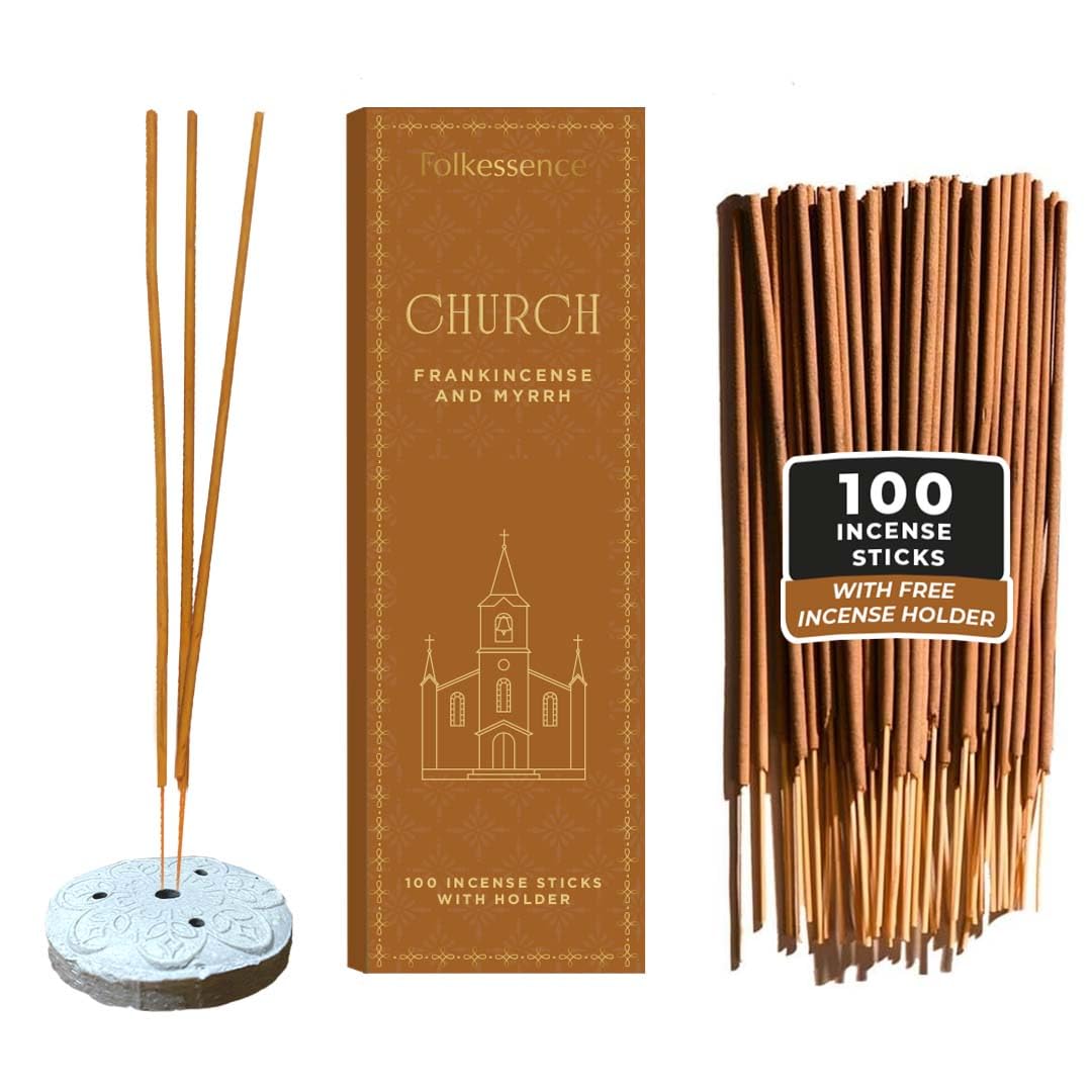 Amazon.com: Folkulture Church Incense Sticks with Holder (100